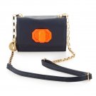 Deux Lux  Handbag Neon Jules Turn-Lock Mini Messenger Bag Navy or Putty-NWT