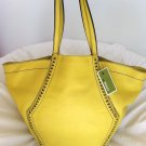 orYANY Alexandra AX034 Large Leather Tote Bag in Citrus Yellow -NWT-SRP:$385.00