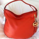 Michael Kors Leather Bennet Large Hobo Shoulder Bag in Mandarin-NWT-SRP:$348