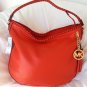 Michael Kors Leather Bennet Large Hobo Shoulder Bag in Mandarin-NWT-SRP:$348