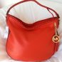 Michael Kors Leather Bennet Large Hobo Shoulder Bag in Mandarin-NWT-SRP:$348