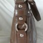 Authentic COACH Zoe Liquid Patent Leather Convertible Bag in Brown-NWOT-SRP:$398
