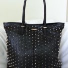 Rebecca Minkoff Handbag Leather Lovers Tote in Black w/Gold Spikes-NWT-RP:$595