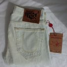 TRUE RELIGION GENO PHOENIX Straight Jeans Fisher (light blue) Mens 30 x 33