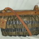 LUCKY BRAND PICKFARE RUFFLE LEATHER WESTERN METALLIC CROSSBODY BAG-NWT-SRP:$149