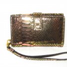 LODIS Cassie Metallic Leather Smartphone/iPhone Wristlet in Candlelight-NWT