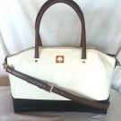 Kate Spade New York Kingsbury Park Large Catalina Bag Ice/Black-NWT: RP:$395