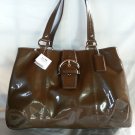 Authentic COACH Soho Patent Leather  Shoulder Bag in Chocolate-NWT-SRP: $378.00
