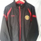 Manchester United Official Full Zip Men's Black Windbreaker Jacket Size XL-NWT
