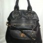 EMMA FOX Leather Classics Foldover Tote/Crossbody Bag in Black NWT-SRP:$298.00