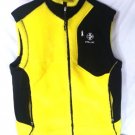 RLX Ralph Lauren Men's Fleece Yellow/Black Reflective Cycling Vest