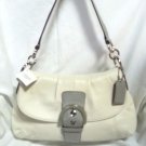 Authentic COACH Soho Soft Leather Hobo Shoulder Bag in White-NWT-SRP: $378