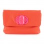 Deux Lux Handbag-Jules Neon Turn-Lock Clutch Bag Orange/Pink, White/Yellow NWOT