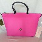 Kate Spade New York Leroy Street Linsley Leather Tote in Vivid Pink NWT:SRP:$378