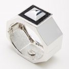 Ted Rossi NYC Silver Heavy Metal Pyramid Icon Cuff Bracelet-NEW-SRP:$185.00