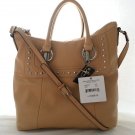 B. Makowsky Jett Leather Tote Shoulder Bag in Sand-NWT-SRP: $288