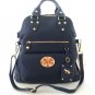 EMMA FOX Leather Classics Tote/Crossbody Bag in Ultramarine Blue-NWT-SRP:$298.00