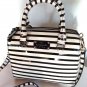 Kate Spade Handbag NEW  Wellesley Patent Stripe Alessa Satchel Handbag NWT $378