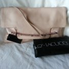 Nalu Iacucci Pebbled Leather Flap Clutch/Shoulder Bag MADE IN ITALY in Pink-NWT