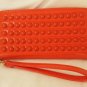 STEVE MADDEN BBUBBLES ZIP AROUND WALLET/WRISTLET IN ORANGE-NWT-RP $38