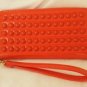STEVE MADDEN BBUBBLES ZIP AROUND WALLET/WRISTLET IN ORANGE-NWT-RP $38