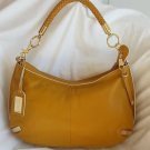 BADGLEY MISCHKA SOFT LEATHER FARISA HOBO SHOULDER BAG IN MARIGOLD-NWT- SRP: $365