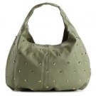 DEUX LUX Studded Vegan Leather Hobo Shoulder Bag in Mint Green NWT-SRP:$170