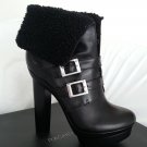 Rachael Zoe Piper Leather & Shearling Lace Up Platform Boot Size 10-NIB-RP:$525
