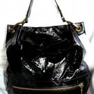 orYANY Lucy Crocodile Patent Leather Hobo Shoulder Bag in Black-NWT-RP:$375.00