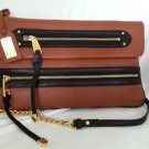 BADGLEY MISCHKA Handbag Mila Bi-color Leather Shoulder Bag/Clutch-NWT-RP: $335