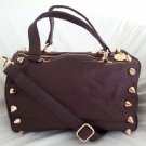 Deux Lux Handbag - Empire State Small Duffel in Burgundy-NWT-RP $170
