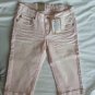 Levi's Girls Skimmer Adjustable Cropped Denim in Pink Size 14-NWT-SRP: $36
