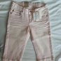 Levi's Girls Skimmer Adjustable Cropped Denim in Pink Size 14-NWT-SRP: $36