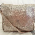 Lodis Leather Aurora Alexis Crossbody/Shoulder Bag in Almond/Silver-NWT-SRP:$148
