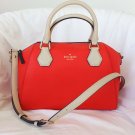 Kate Spade Handbag Catherine Street Pippa Satchel Shoulder Bag Red NWT: RP: $398