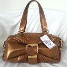 Michael Kors Leather Heidi Large Satchel Shoulder Bag in Bronze-NWT-SRP:$448