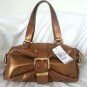 Michael Kors Leather Heidi Large Satchel Shoulder Bag in Bronze-NWT-SRP:$448
