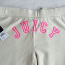 Juicy Couture Velour Angel D/S Track/Lounge Pant in Off White Sz L-NWT-RP: $118