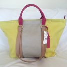 Steve Madden Canvas BCAICOSS Large Tote in Citron Yellow-NWT-SRP:$98