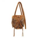 Lucky Brand Taluca Lake Mini Faux Fur Crossbody Bag Rust Suede