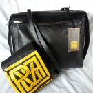 Pour La Victoire Arken Long Leather Messenger/Shoulder Bag  Black