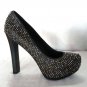 Dolce Vita Leather Studded Platform Pump Shoe in Black-Siz 8.5-NIB-RP: $259