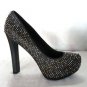 Dolce Vita Leather Studded Platform Pump Shoe in Black-Siz 8.5-NIB-RP: $259