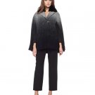 Badgley Mischka Leigh Rabbit Fur Collar Cape in Ombre Size L/XL-RP: $675.00