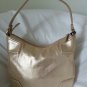 Cole Haan Leather Maya Hobo Shoulder Bag in Soft Gold-Grammercy Unit-SRP:$248