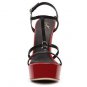 Giuseppe Zanotti Leather Platform Shoe in Red & Black Size 8