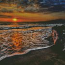 Orange Sunset Counted Cross Stitch - Aida 14 Count