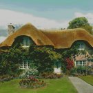 House with Thatched Roof Counted Cross Stitch - Aida 14 Count