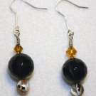 Black Agate Earrings - Item #E25