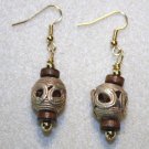 Ghanaian Brass Earrings - Item #E338